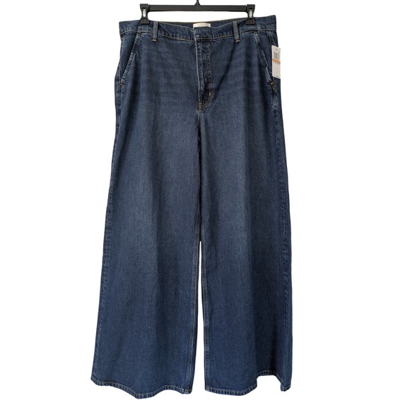 Frame High-Waist Wide Leg Jeans Womens Size 33 Blindspot WashNWT $298